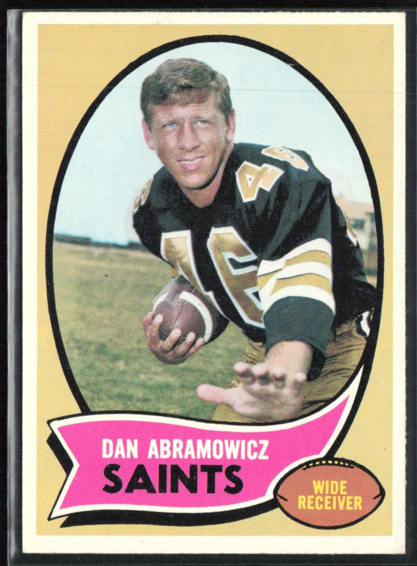 Dan Abramowicz 1970 Topps #215 New Orleans Saints