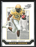 Calvin Johnson 2007 Press Pass SE RC #R7 Georgia Tech Yellow Jackets