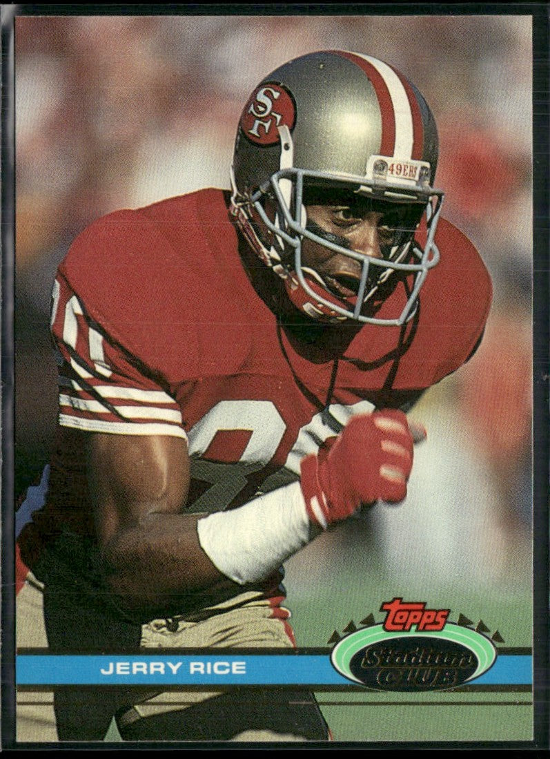 Jerry Rice 1991 Topps Stadium Club #71 San Francisco 49ers
