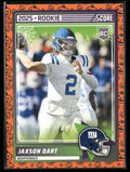Jaxson Dart 2025 Score Orange Pumpkin RC #35 New York Giants