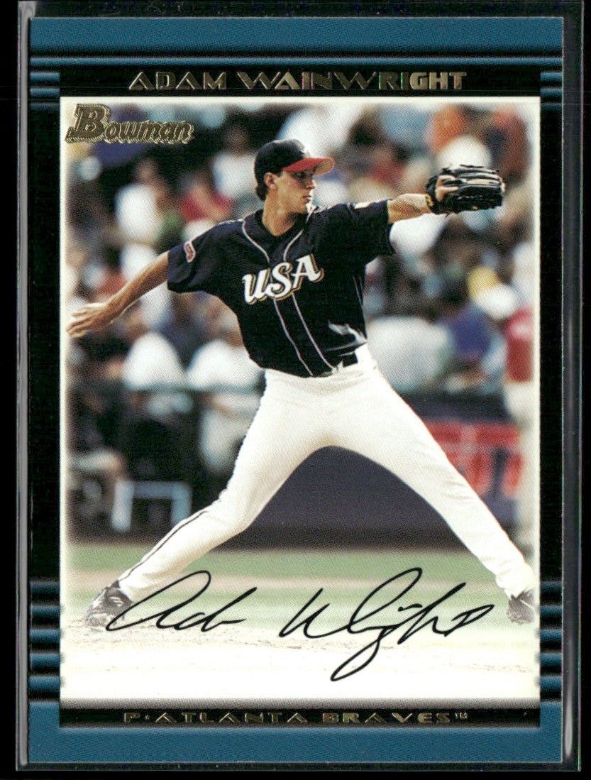 Adam Wainwright 2002 Bowman Draft Picks & Prospects #BDP128 Atlanta Braves