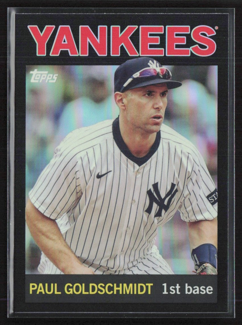 Paul Goldschmidt 2025 Topps Archives 1964 Black Foilboard #87 New York Yankees