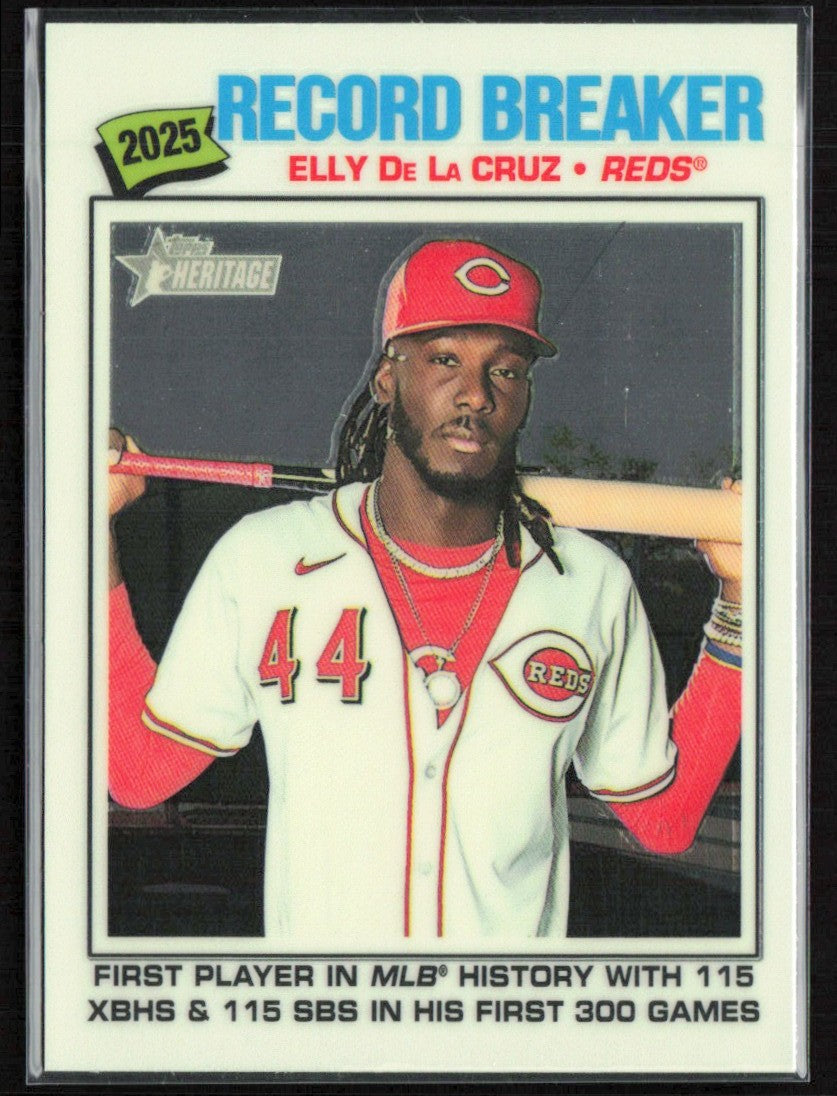 Elly De La Cruz 2026 Topps Heritage Chrome #233 Cincinnati Reds