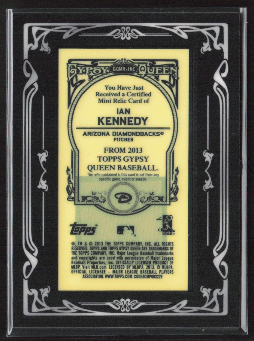 Ian Kennedy 2013 Topps Gypsy Queen Mini Jersey #GQMR-IKE Arizona Diamondbacks