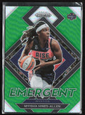 Myisha Hines-Allen 2022 Panini Prizm WNBA Emergent Green #10 Washington Mystics