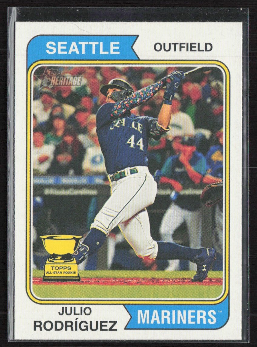 Julio Rodriguez 2023 Topps Heritage #18 Seattle Mariners