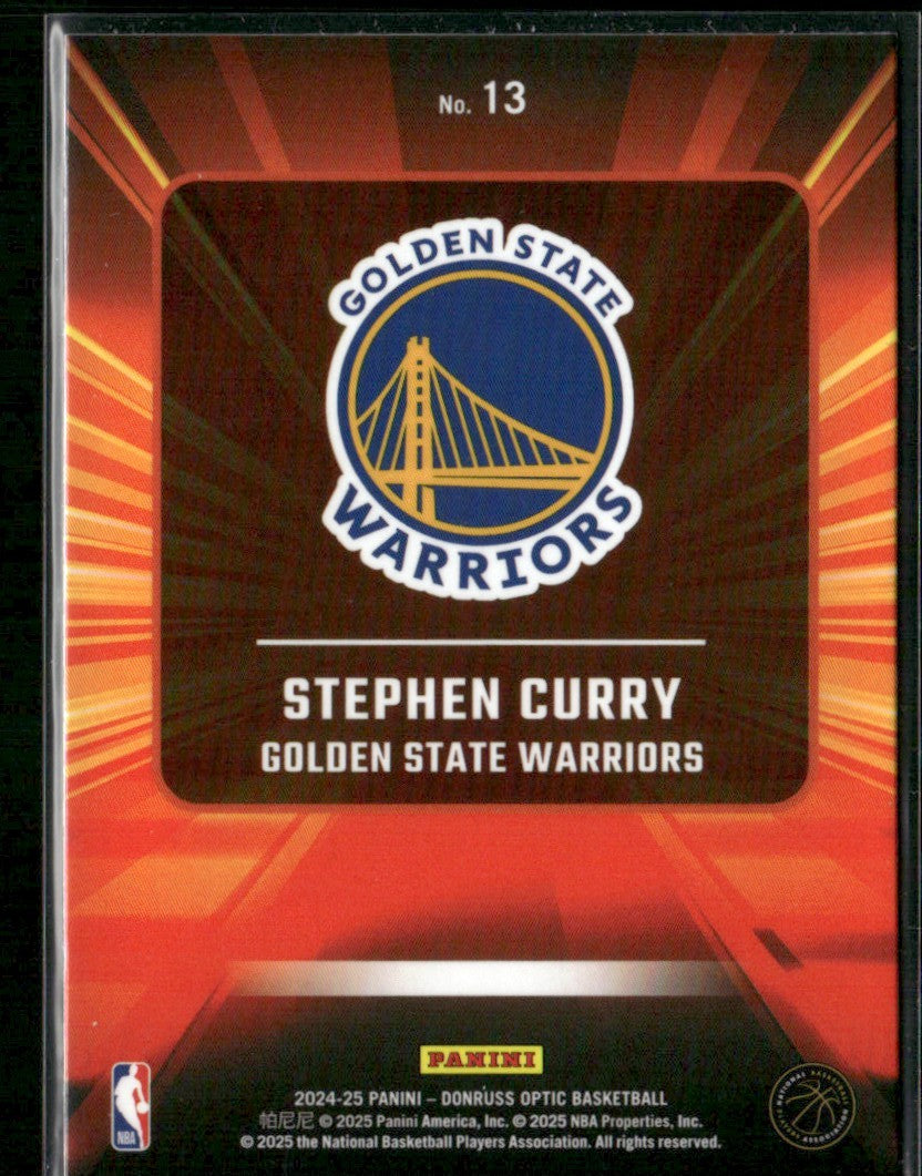 Stephen Curry 2024 Donruss Optic Express Lane #13 Golden State Warriors