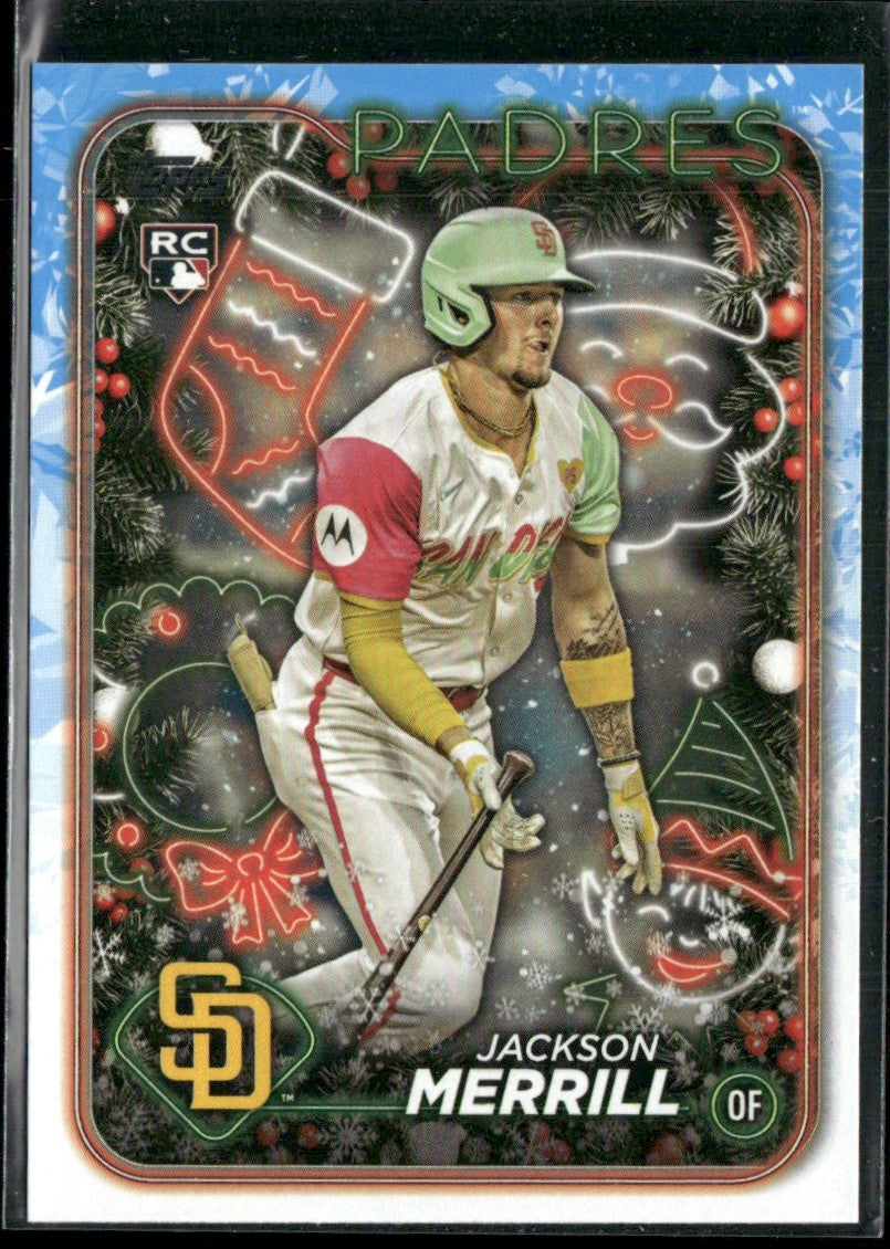 Jackson Merrill 2024 Topps Holiday RC #H160 San Diego Padres