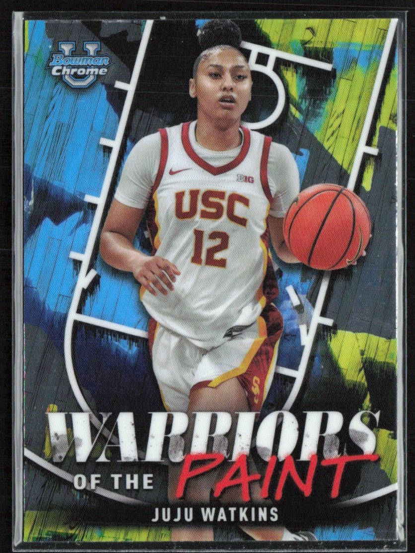 Juju Watkins 2025 Bowman U Chrome Warriors of the Paint #WP-18 USC Trojans