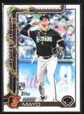 Coby Mayo 2025 Topps Holiday Christmas Lights SP RC #H118 Baltimore Orioles