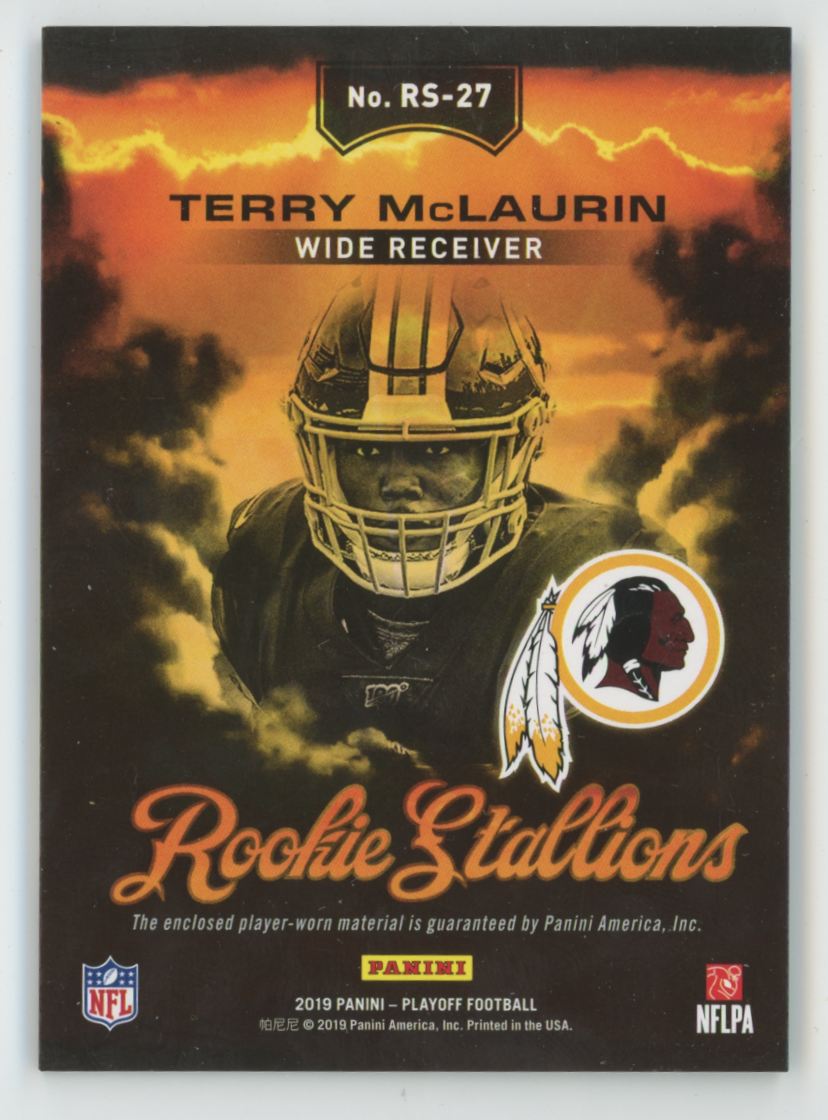 Terry McLaurin 2019 Panini Playoff Rookie Stallions RC Jersey #RS-27