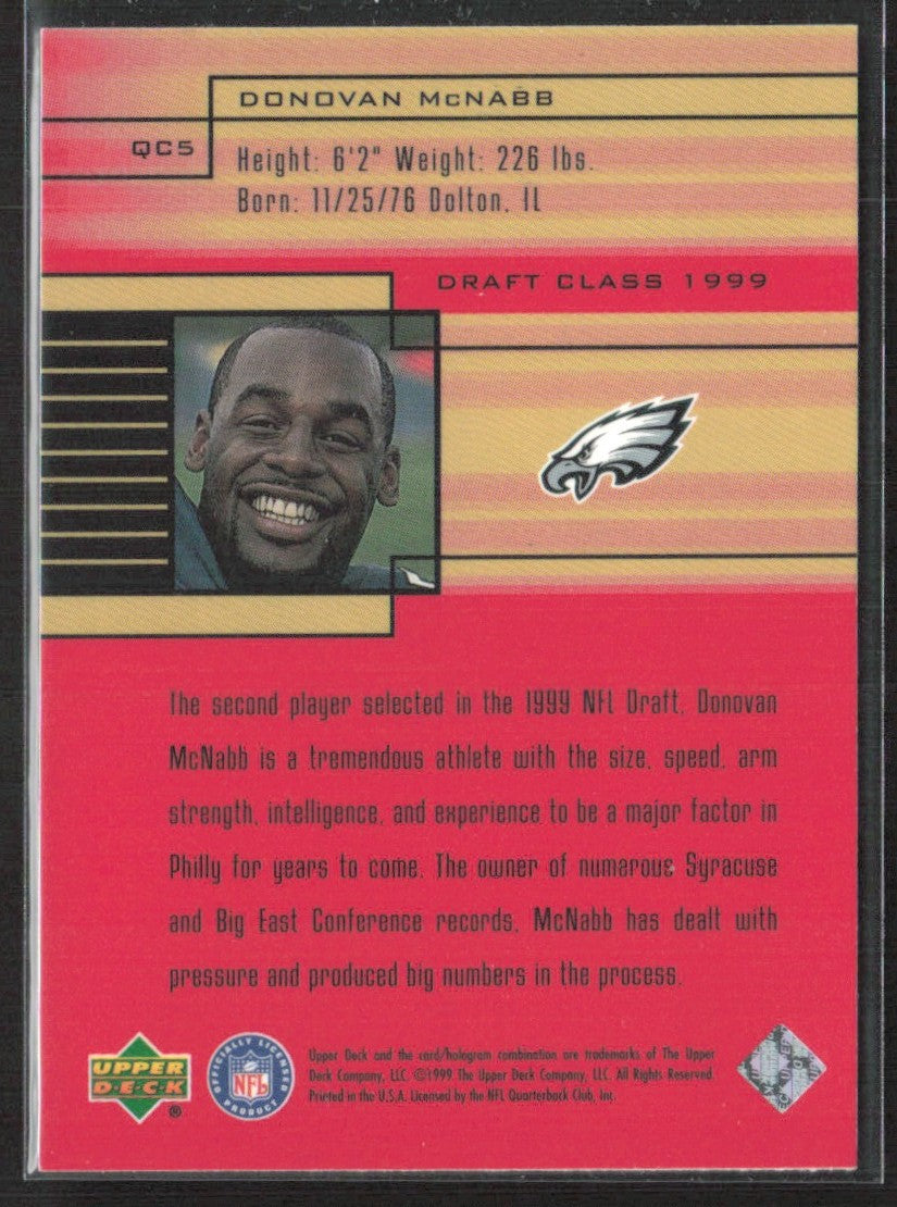Donovan McNabb 1999 Upper Deck Class #QC5 Philadelphia Eagles