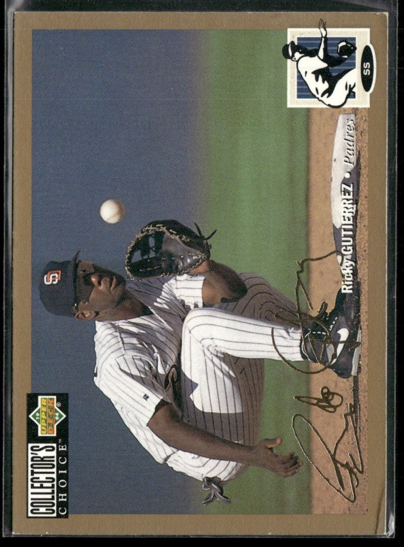 Ricky Gutierrez 1994 Upper Deck Collector's Choice Gold Signature #119