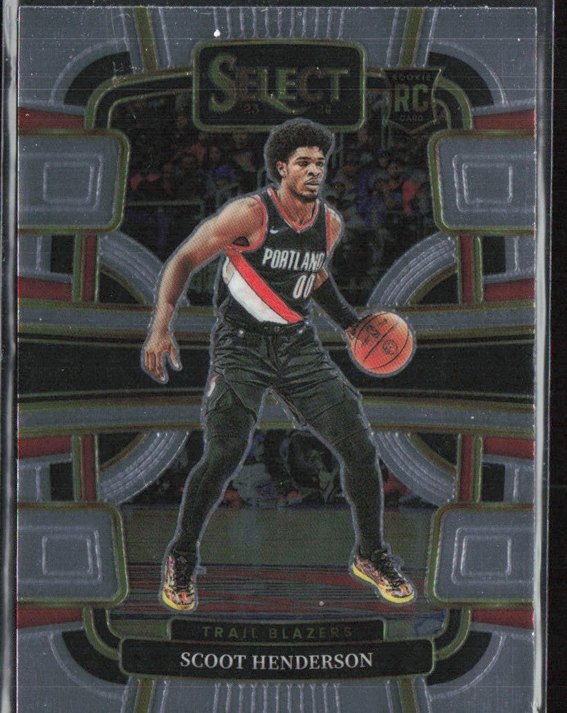 Scoot Henderson 2024 Panini Select Concourse RC #77 Portland Trail Blazers