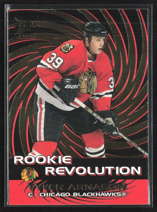 Tyler Arnason 2003 Pacific Prism Rookie Revolution RC #4 Chicago Blackhawks