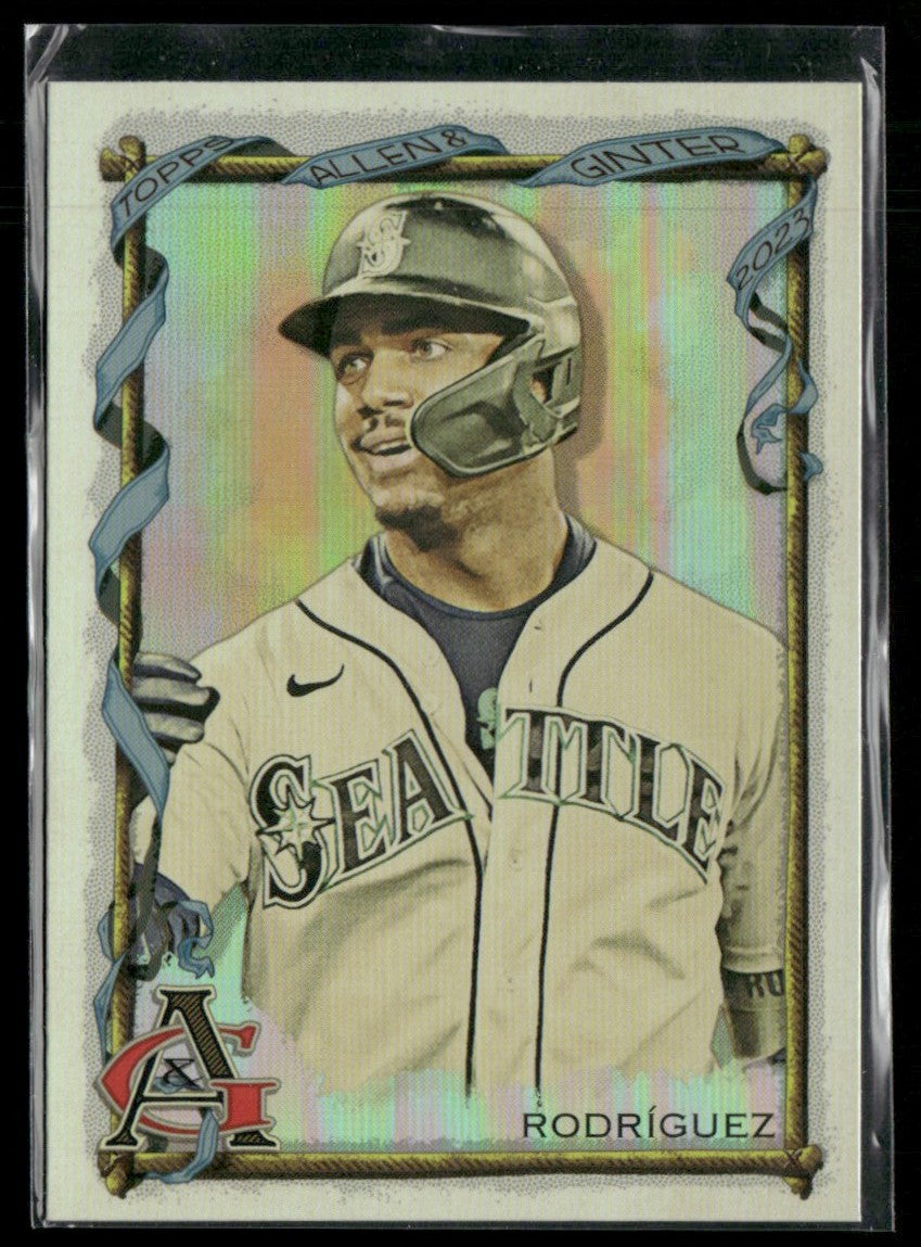 Julio Rodriguez 2023 Topps Allen & Ginter Foil #3 Seattle Mariners