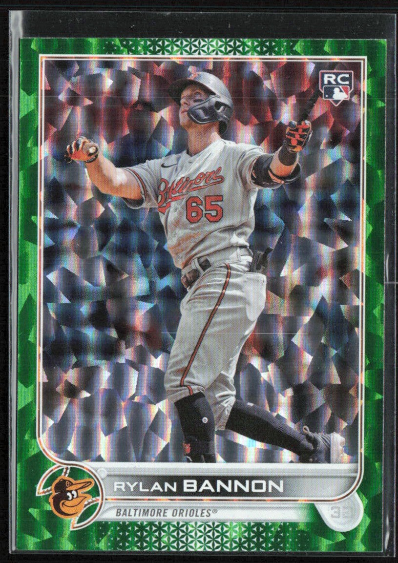Rylan Bannon 2022 Topps Update Green Foil RC /499 #US70 Baltimore Orioles