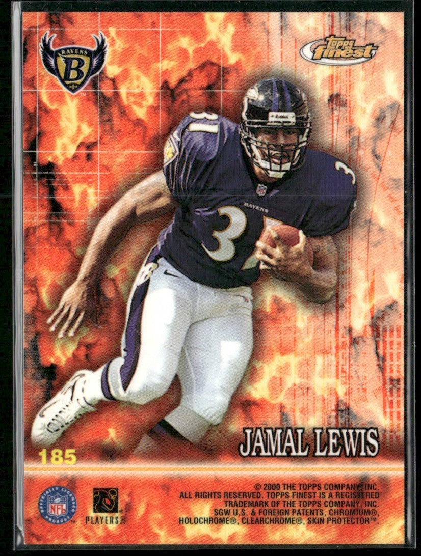 Edgerrin James/Jamal Lewis 2000 Topps Finest Inherent Fire #185