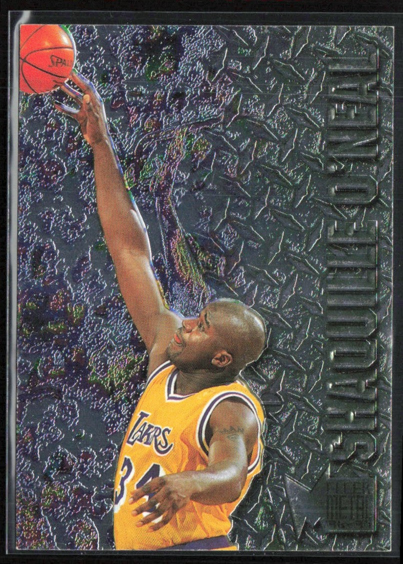 Shaquille O'Neal 1996 Fleer Metal #183 Los Angeles Lakers