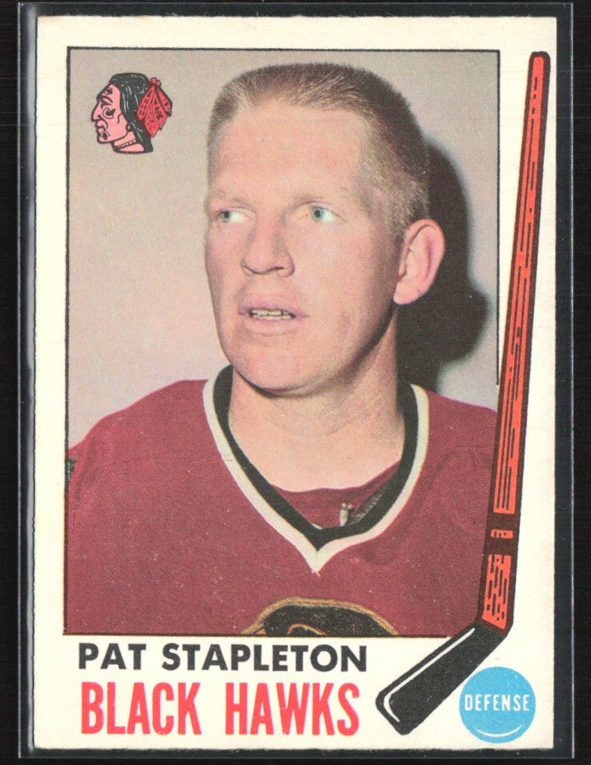 Pat Stapleton 1969 Topps #69 Chicago Blackhawks