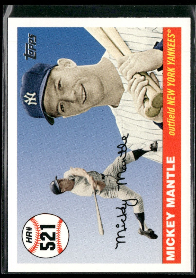 Mickey Mantle 2008 Topps Home Runs #MHR521 New York Yankees