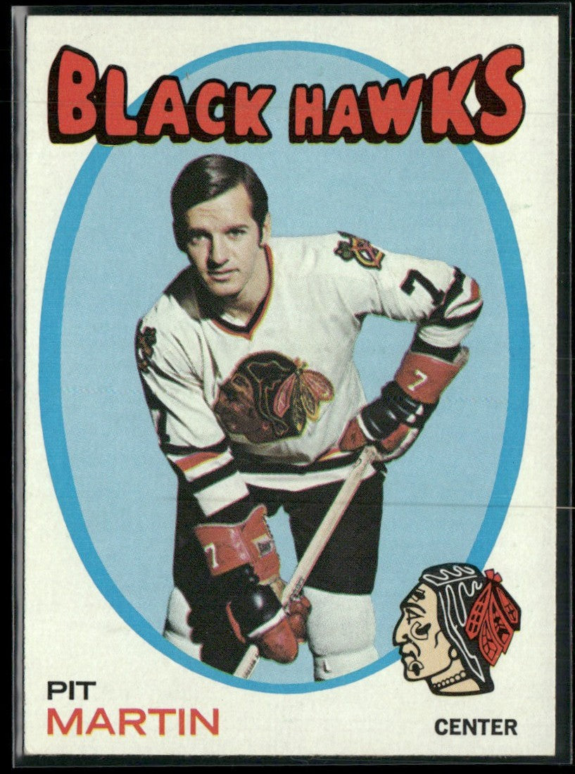 Pit Martin 1971 Topps #39 Chicago Blackhawks