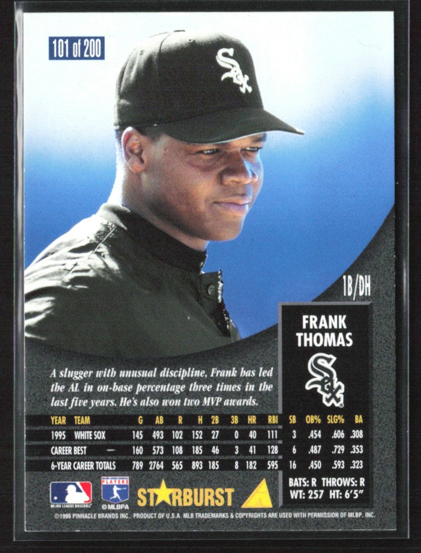Frank Thomas 1996 Pinnacle Starburst #101 Chicago White Sox