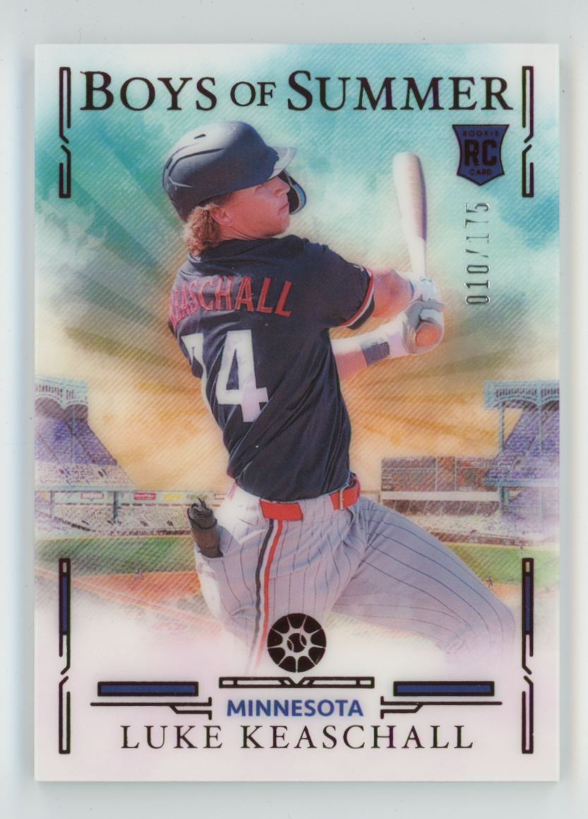 Luke Keaschall 2025 Panini Boys of Summer Red RC /175 #84 Minnesota Twins