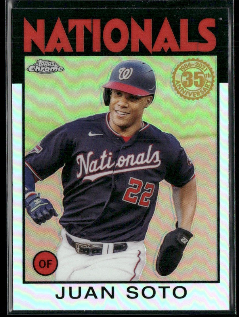 Juan Soto 2021 Topps Chrome 1986 #86BC-4 Washington Nationals
