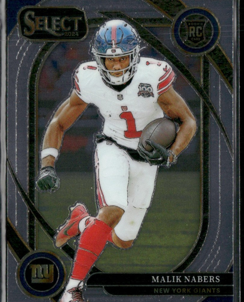 Malik Nabers 2024 Panini Select Club RC #220 New York Giants