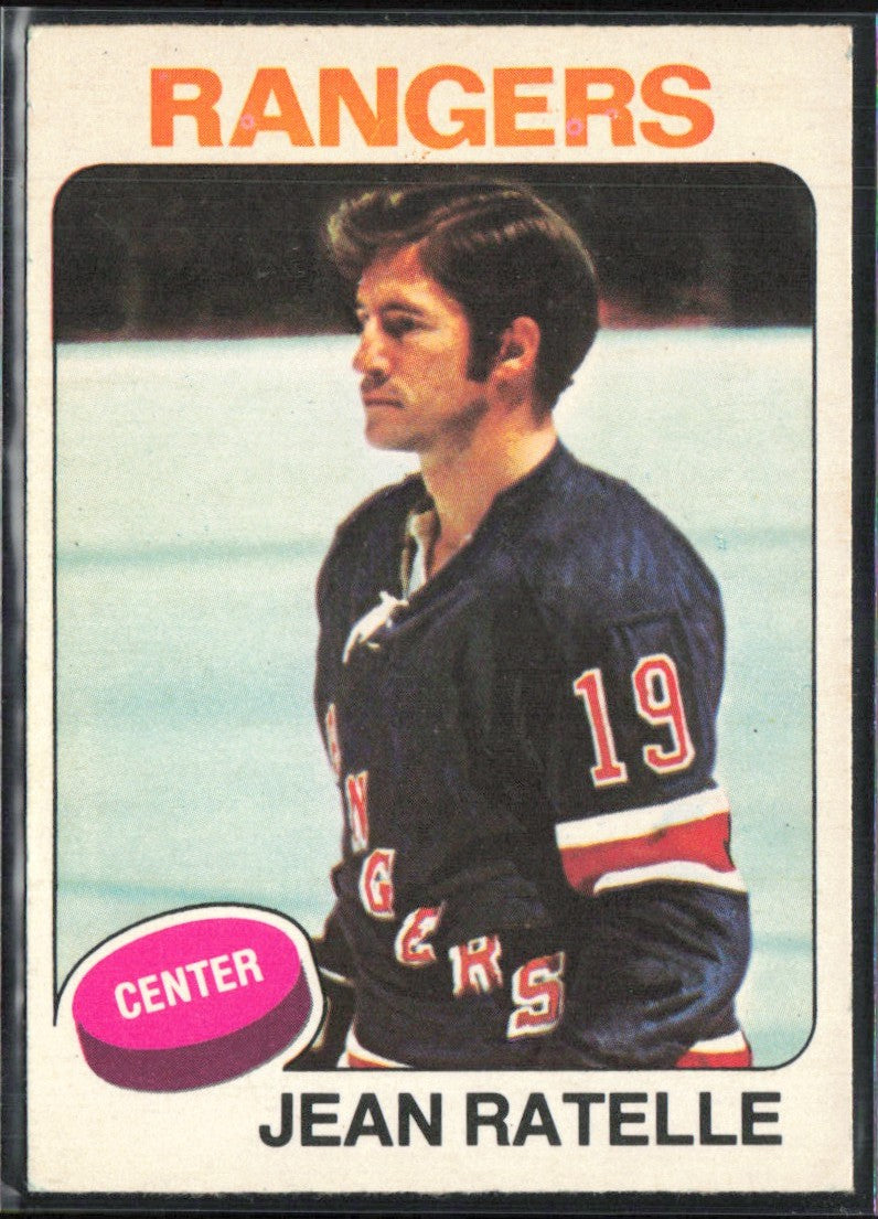 Jean Ratelle 1975 Topps #243 New York Rangers