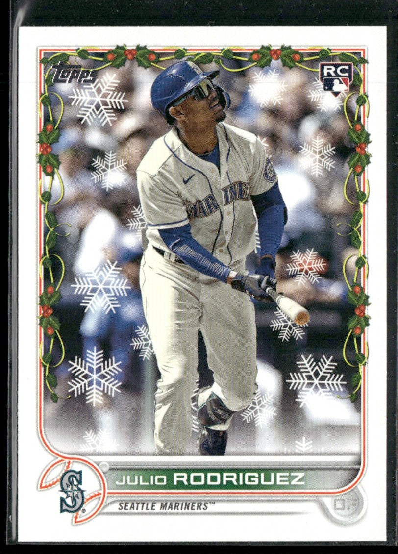 Julio Rodriguez 2022 Topps Holiday RC #HW44 Seattle Mariners