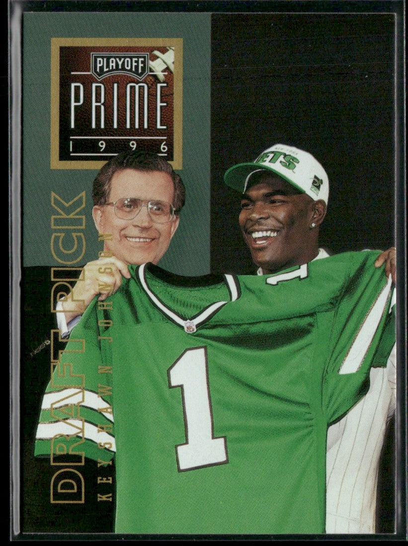 Keyshawn Johnson 1996 Playoff Prime RC #166 New York Jets