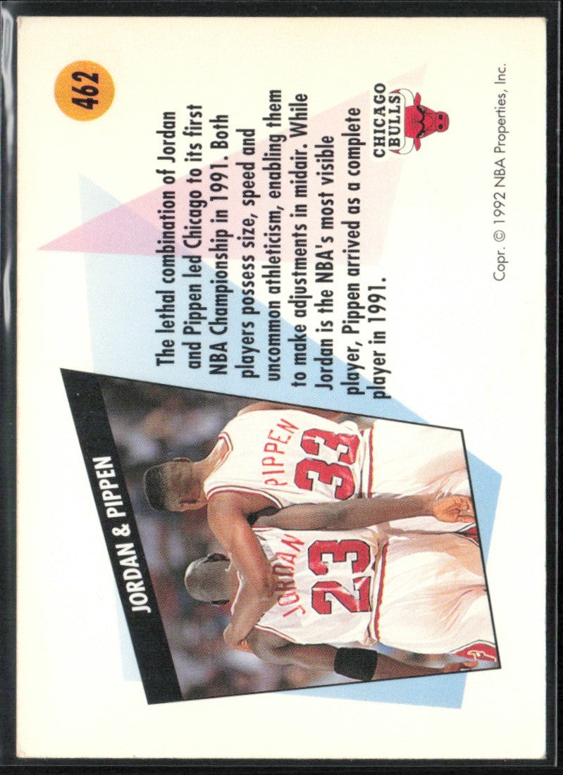 Michael Jordan/Scottie Pippen 1991 SkyBox #462 Chicago Bulls