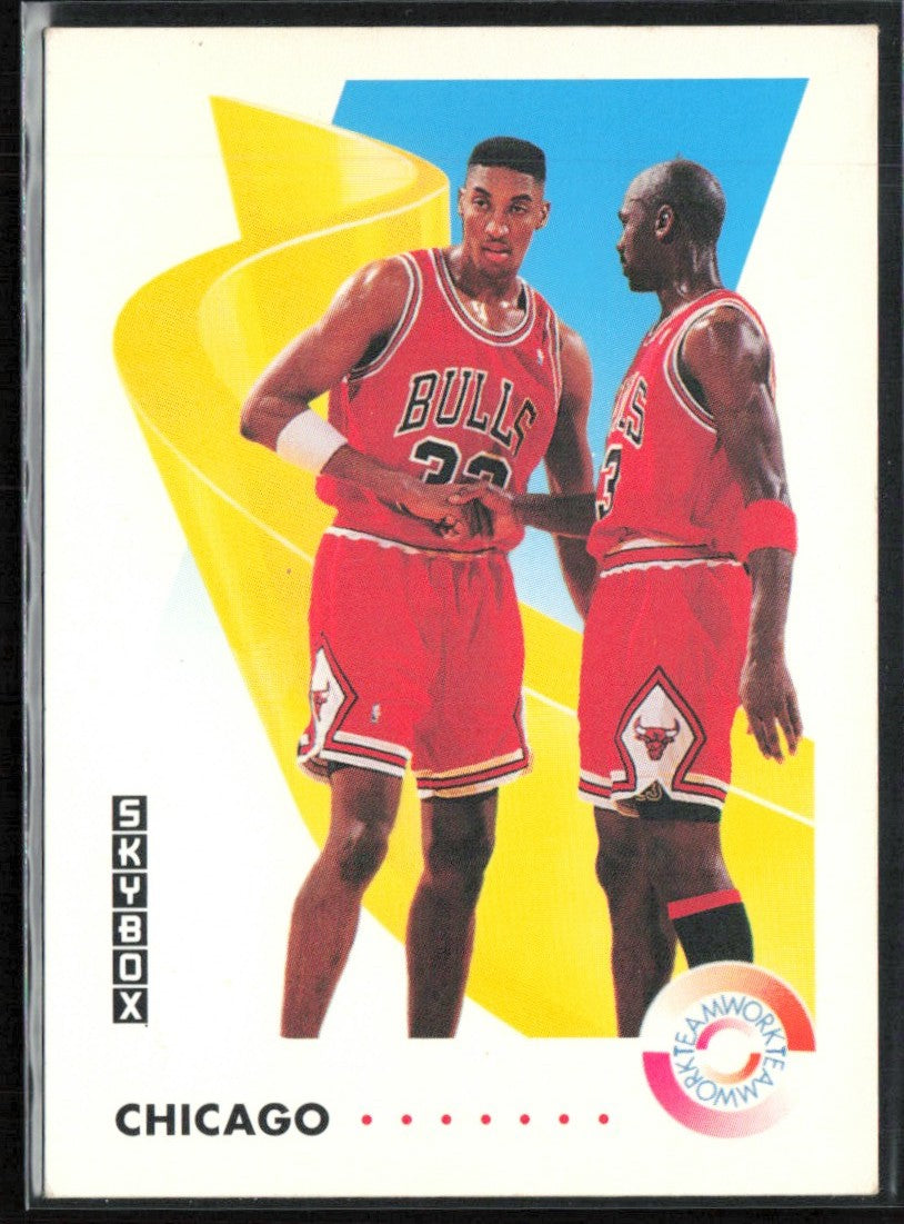 Michael Jordan/Scottie Pippen 1991 SkyBox #462 Chicago Bulls