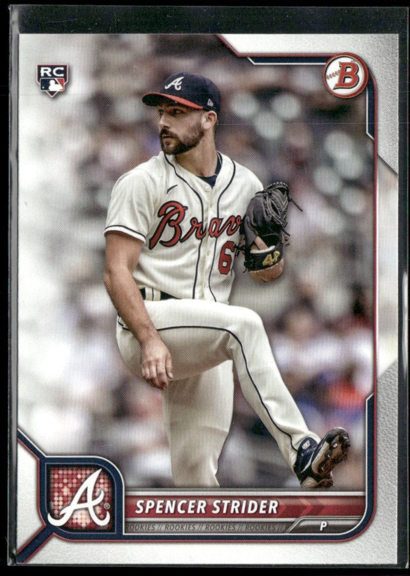 Spencer Strider 2022 Bowman RC #41 Atlanta Braves