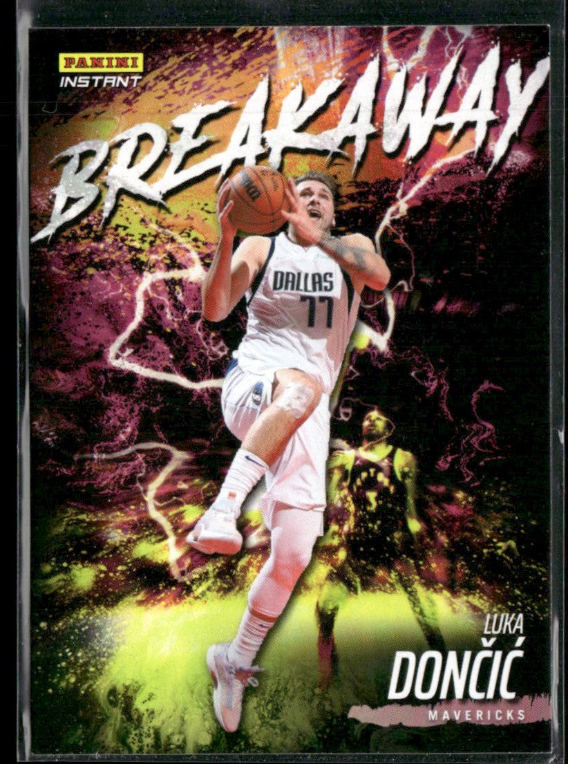 Luka Doncic 2021 Panini Instant Breakaway #B1 Dallas Mavericks