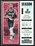 Damian Lillard 2017 Panini Contenders Season Ticket #36 Portland Trail Blazers