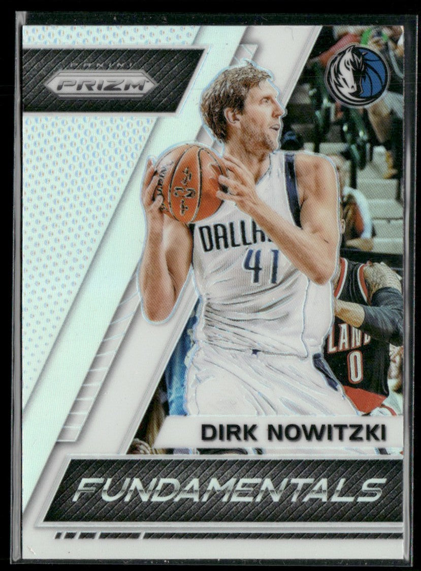 Dirk Nowitzki 2017 Panini Prizm Fundamentals Silver #11 Dallas Mavericks
