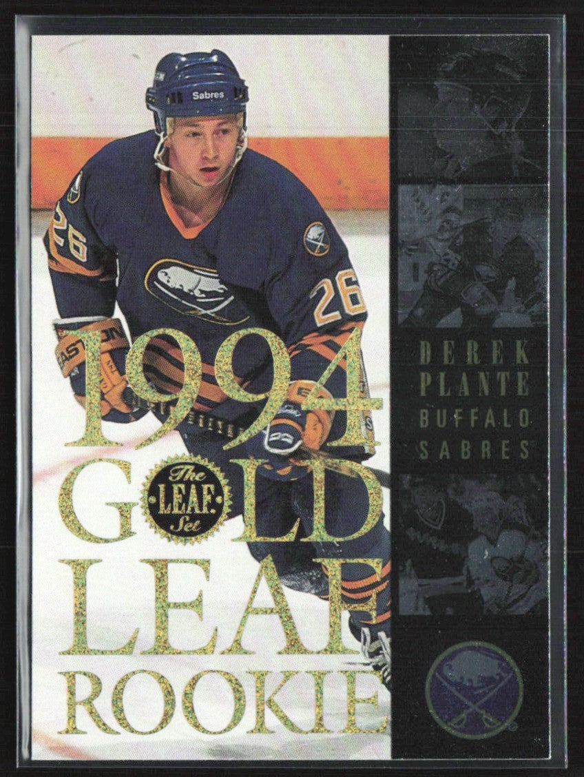 Derek Plante 1994 Leaf Gold RC #11 Buffalo Sabres