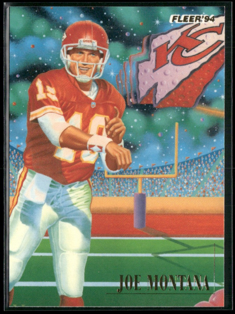 Joe Montana 1994 Fleer Pro Vision #7 Kansas City Chiefs