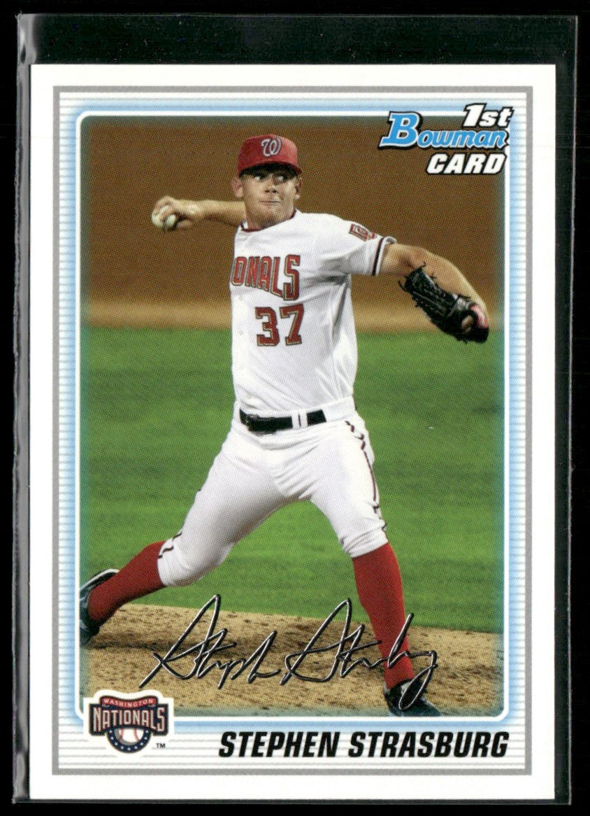 Stephen Strasburg 2010 Bowman 1st #BP1 Washington Nationals