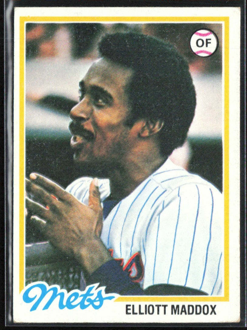 Elliott Maddox 1978 Topps #442 New York Mets