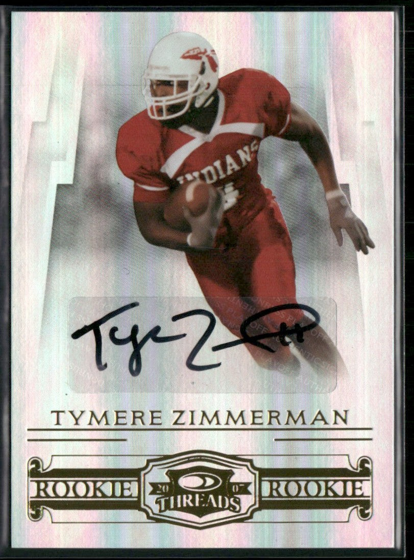 Tymere Zimmerman 2007 Donruss Threads Rookie Autographs AUTO /250 #168
