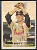 Tom Cheney 1957 Topps RC #359 St. Louis Cardinals