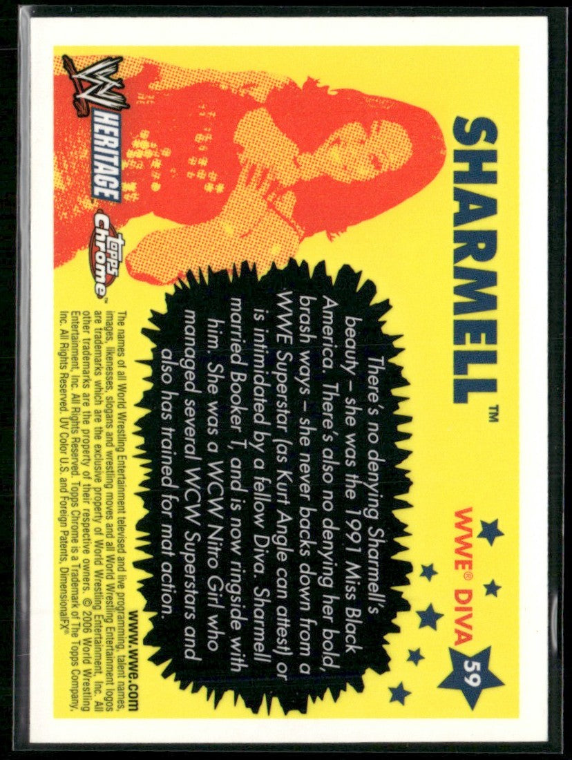 Sharmell 2006 Topps WWE Heritage Chrome Divas #59