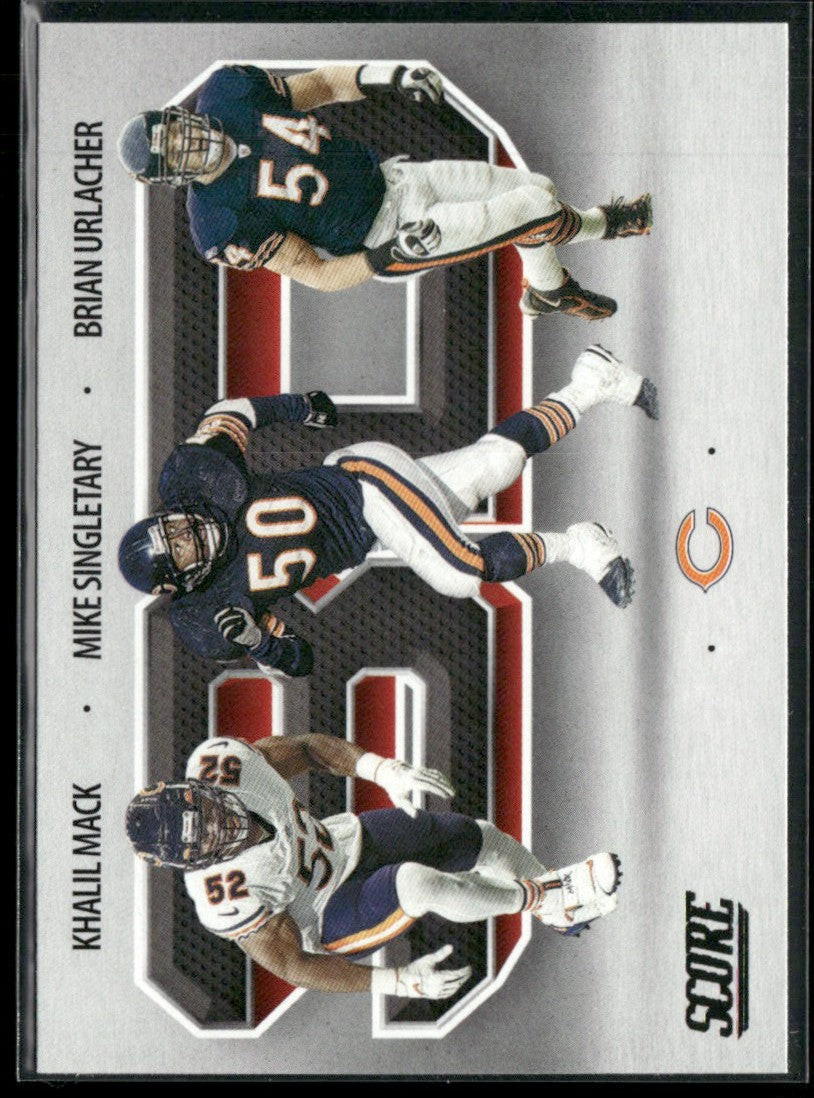 Brian Urlacher/Khalil Mack/Mike Singletary 2021 Panini Score 3D #3D1