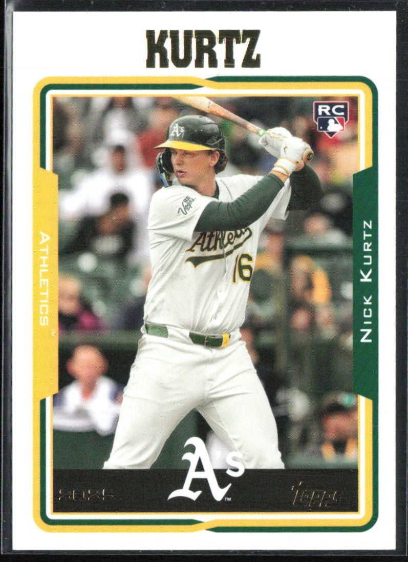 Nick Kurtz 2025 Topps Archives RC #213 Athletics