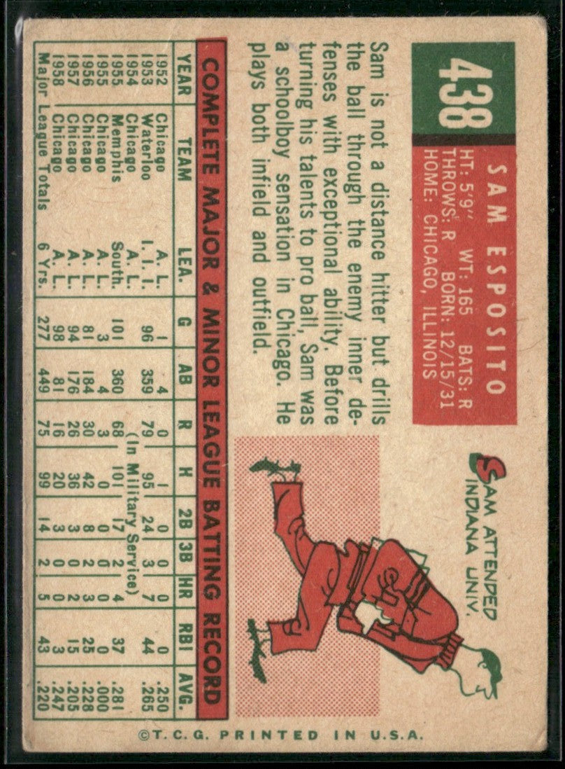Sam Esposito 1959 Topps #438 Chicago White Sox