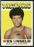 Wes Unseld 1971 Topps #95 Baltimore Bullets